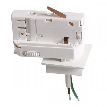Крепление-адаптер для монтажа светильника на трек Lightstar Asta 594026, белый, металл