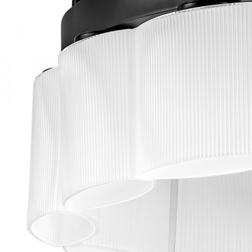Подвесная люстра Lightstar Nibbler 812126, 12xG9x6W, черный, белый, черно-белый, металл, стекло - фото 3