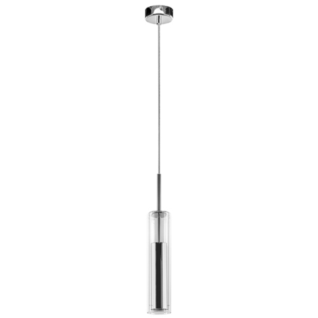 Подвесной светильник Lightstar Cilino 756014, 1xGU10x40W, хром, прозрачный, металл, стекло