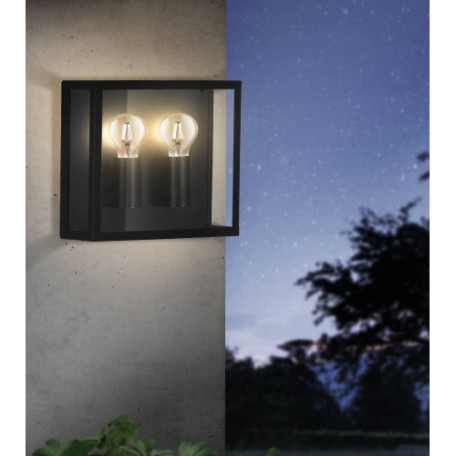 Настенный светильник Eglo Alamonte 1 900698, IP44, 2xE27x40W - миниатюра 2