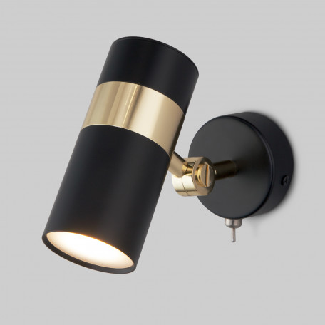 Настенный светильник с регулировкой направления света Eurosvet Viero 20096/1 черный/золото (a053053)