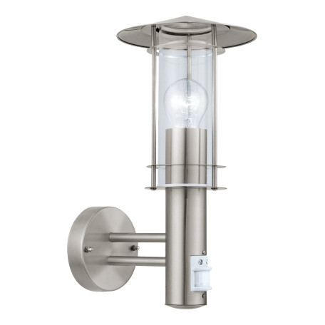 Настенный фонарь Eglo Lisio 30185, IP44, 1xE27x60W, сталь, прозрачный, металл, металл со стеклом - миниатюра 1