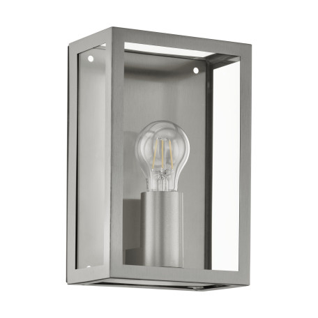 Настенный светильник Eglo ALAMONTE 94827, IP44, 1xE27x60W, прозрачный, сталь, стекло, стекло с металлом