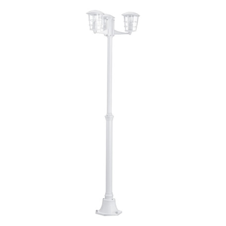 Уличный фонарь Eglo Aloria 93405, IP44, 3xE27x60W, белый, прозрачный, металл, металл с пластиком