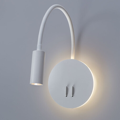 Настенный светодиодный светильник с регулировкой направления света Arte Lamp Instyle Electra A8231AP-1WH, LED 9W 3000K 550lm - миниатюра 1