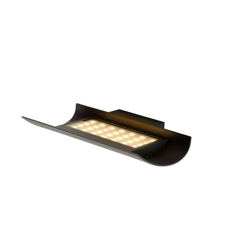 Настенный светодиодный светильник Lucide Dyvor-LED 27884/15/30, IP54, LED 15W, 3000K (теплый), черный, металл - миниатюра 1