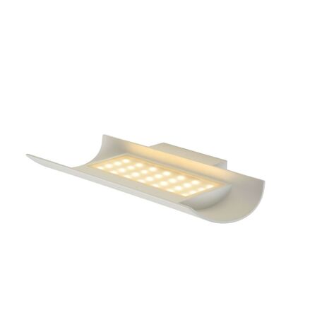 Настенный светодиодный светильник Lucide Dyvor-LED 27884/15/31, IP54, LED 15W, 3000K (теплый), белый, металл - миниатюра 1
