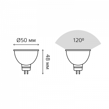 Схема с размерами Gauss Elementary 13519