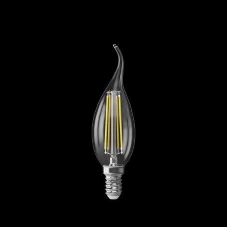 Филаментная светодиодная лампа Voltega Crystal 7132 свеча на ветру E14 6,5W, 2800K (теплый) CRI80 220V, гарантия 3 года - миниатюра 3