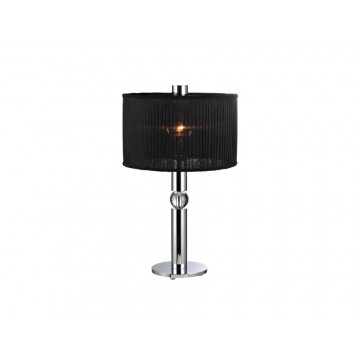 Настольная лампа Newport 32001/Т black (М0048115), 1xE27x60W, хром, черный, металл со стеклом, текстиль - миниатюра 1
