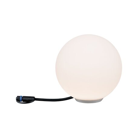 Садовый светодиодный светильник Paulmann Plug & Shine Globe 94177, IP67, LED 2,8W, белый, пластик