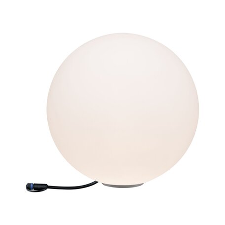 Садовый светодиодный светильник Paulmann Plug & Shine Globe 94178, IP67, LED 6,5W, белый, пластик