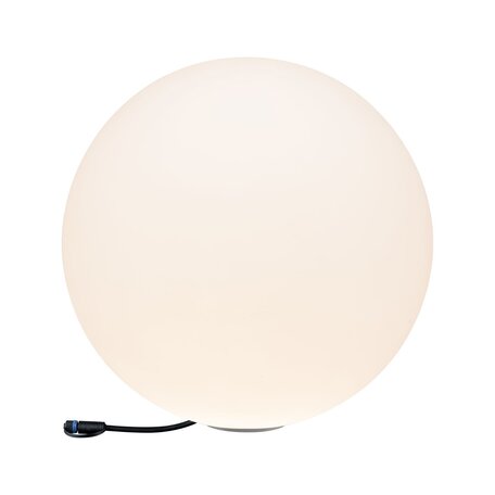 Садовый светодиодный светильник Paulmann Plug & Shine Globe 94179, IP67, LED 6,5W, белый, пластик