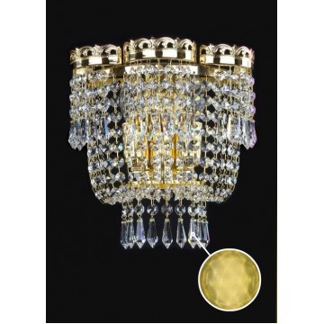 Бра Artglass MORGANA CE ATYP - HEADS 3003, 2xE14x40W, золото, прозрачный, металл, хрусталь Artglass Crystal Exclusive - миниатюра 1