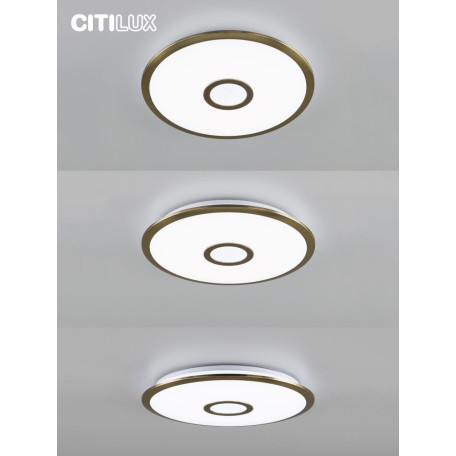 Потолочный светодиодный светильник с пультом ДУ Citilux Старлайт Смарт CL703A43G, LED 45W 3000-5500K + RGB 3800lm - миниатюра 6