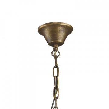 Подвесной светильник Favourite Guards 1458-1P, IP44, 1xE27x60W, коричневый, прозрачный, металл, ковка, металл со стеклом - миниатюра 2
