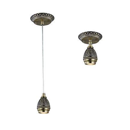 Потолочно-подвесной светильник Favourite Sorento 1584-1P, 1xGU10x35W, бронза, металл