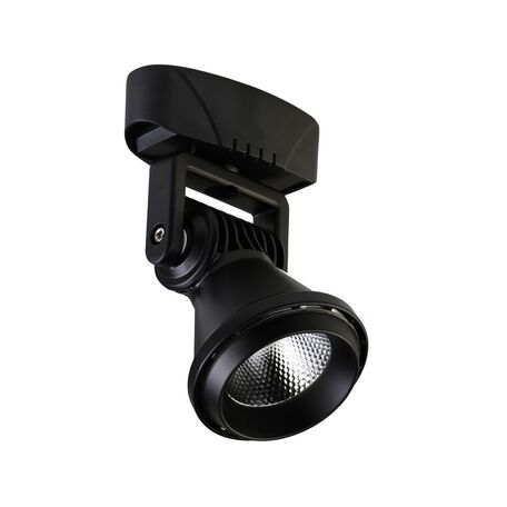 Потолочный светодиодный светильник с регулировкой направления света Favourite Projector 1766-1U, IP21, LED 20W 1600lm CRI>80, черный, металл