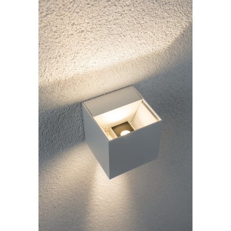 Настенный светодиодный светильник Paulmann Cybo 18001, IP65, LED 6W, белый, металл - миниатюра 2