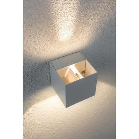 Настенный светодиодный светильник Paulmann Cybo 18001, IP65, LED 6W, белый, металл - миниатюра 3