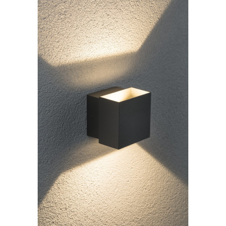 Настенный светодиодный светильник Paulmann Cybo 18002, IP65, LED 6W, серый, металл - миниатюра 2