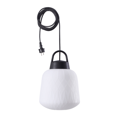 Подвесной светильник Novotech Street Conte 370644, IP44, 1xE27x60W, черный, белый, пластик