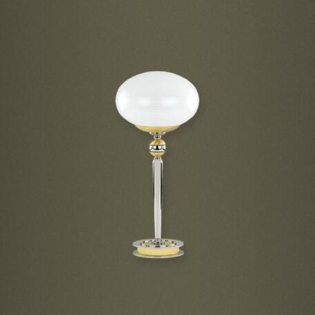 Настольная лампа Kutek Piombino PIO-LG-1(C/Z), 1xG9x50W, хром, белый, металл, стекло - миниатюра 1