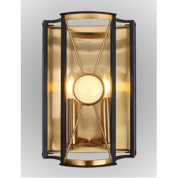 Настенный светильник Crystal Lux TANDEM AP2 GOLD 3151/402, 2xE14x60W - миниатюра 2