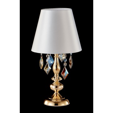 Настольная лампа Crystal Lux MERCEDES LG1 GOLD/COLOR 0951/501, 1xE14x60W - миниатюра 2