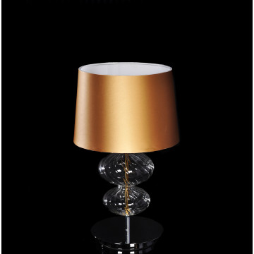 Настольная лампа Lumina Deco Veneziana LDT 1116, 1xE27x40W, матовое золото, коричневый, текстиль - миниатюра 5