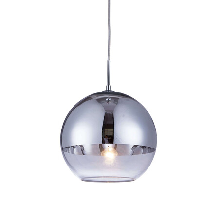 Подвесной светильник Lumina Deco Veroni LDP 1029-200 CHR, 1xE27x40W, хром с прозрачным, розовое золото с прозрачным, стекло