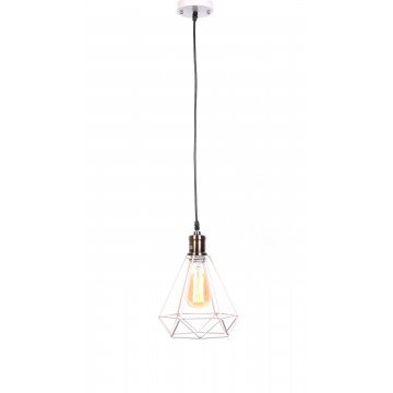 Подвесной светильник Lumina Deco Cobi LDP 11609-1 WT, 1xE27x40W, белый, металл - миниатюра 4