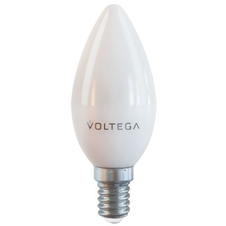Светодиодная лампа Voltega Simple 7048 свеча E14 7W, 2800K (теплый) CRI80 220V, гарантия 2 года - фото 1