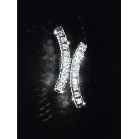 Настенный светодиодный светильник Eglo Stars of Light Sparkling Crystal Toneria 39004, LED 12W 4000K 1200lm CRI>80, хром, прозрачный, металл, хрусталь - миниатюра 3