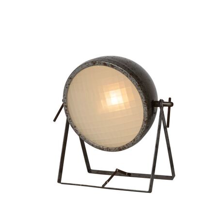 Настольная лампа Lucide Mopped 45553/01/97, 1xE14x25W, коричневый, металл, стекло - миниатюра 1