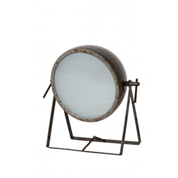 Настольная лампа Lucide Mopped 45553/01/97, 1xE14x25W, коричневый, металл, стекло - миниатюра 2