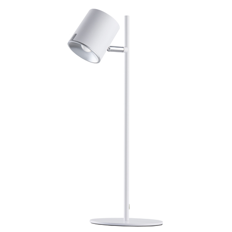 Настольная светодиодная лампа De Markt Эдгар 408032201, LED 6,5W 4000K 450lm, белый, металл