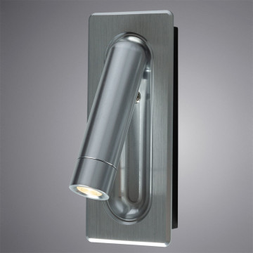 Настенный светодиодный светильник с регулировкой направления света Arte Lamp Instyle Adhil A8236AP-1SI, LED 3W 3000K 160lm - миниатюра 2