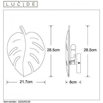 Схема с размерами Lucide 13225/01/33