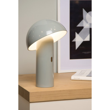Настольная светодиодная лампа Lucide Fungo 15599/06/36, LED 7,5W 3000K 170lm CRI80, серый, пластик - миниатюра 3
