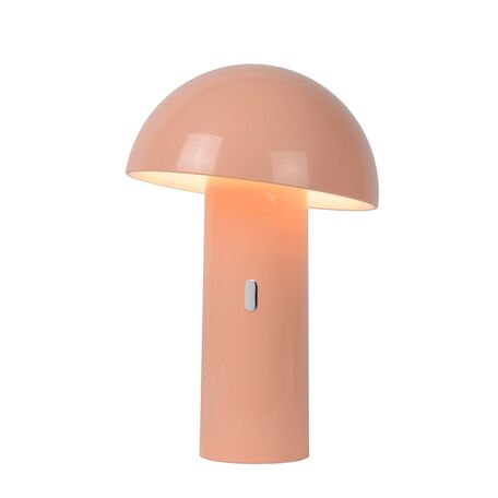 Настольная светодиодная лампа Lucide Fungo 15599/06/66, LED 7,5W 3000K 170lm CRI80, розовый, пластик