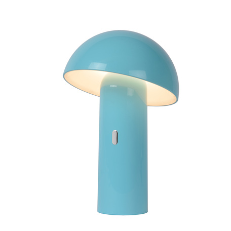 Настольная светодиодная лампа Lucide Fungo 15599/06/68, LED 7,5W 3000K 170lm CRI80, голубой, пластик - миниатюра 1
