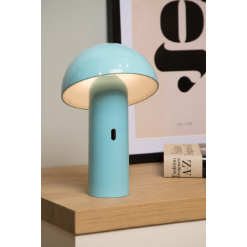 Настольная светодиодная лампа Lucide Fungo 15599/06/68, LED 7,5W 3000K 170lm CRI80, голубой, пластик - миниатюра 3