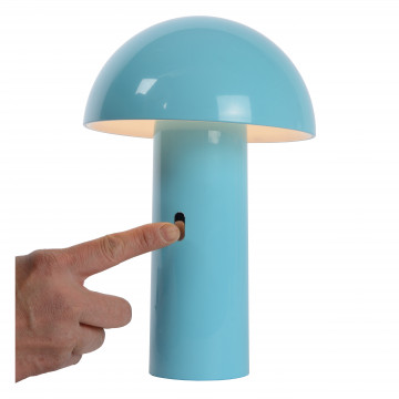 Настольная светодиодная лампа Lucide Fungo 15599/06/68, LED 7,5W 3000K 170lm CRI80, голубой, пластик - миниатюра 6