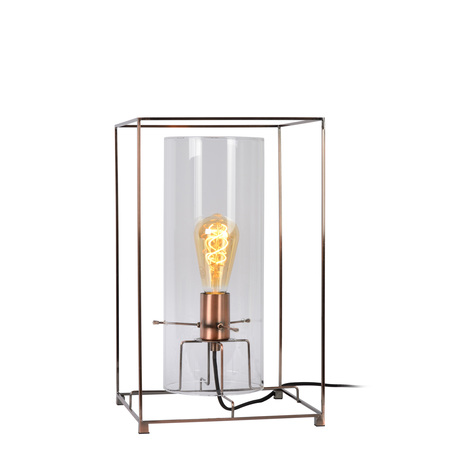 Настольная лампа Lucide Julot 78586/01/17, 1xE27x60W, медь, прозрачный, металл, стекло - миниатюра 1