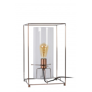 Настольная лампа Lucide Julot 78586/01/17, 1xE27x60W, медь, прозрачный, металл, стекло - миниатюра 2
