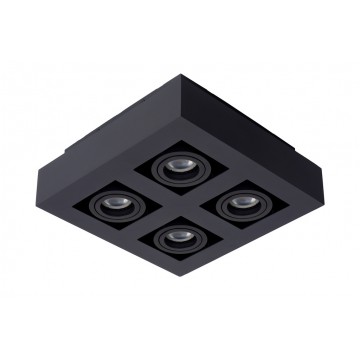 Потолочный светильник Lucide Xirax 09119/20/30, 4xGU10x5W, черный, металл - миниатюра 2