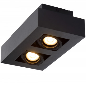 Потолочный светильник Lucide Xirax 09119/10/30, 2xGU10x5W, черный, металл - миниатюра 5