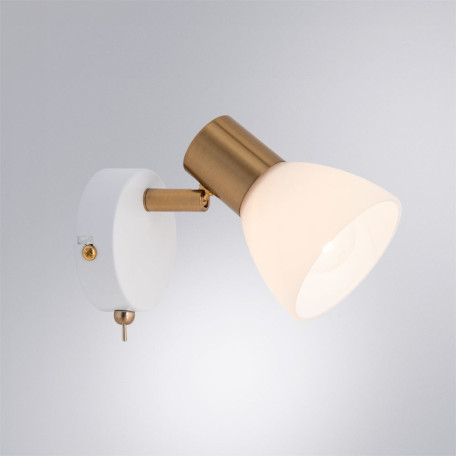 Настенный светильник с регулировкой направления света Arte Lamp Falena A3117AP-1WH, 1xE14x40W - миниатюра 2