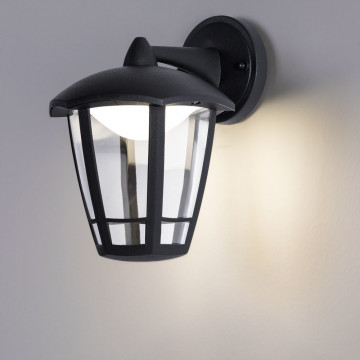 Настенный светодиодный фонарь Arte Lamp Enif A6064AL-1BK, IP44, LED 8W 4000K 500lm - миниатюра 2